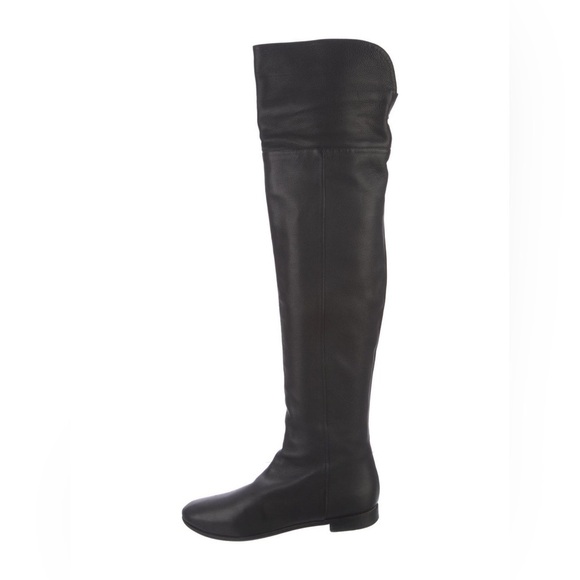 Jimmy Choo black leather riding boots - Picture 2 of 14